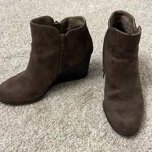 Brown booties. Size 6.5
